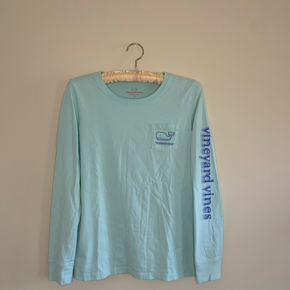 Teal Vineyard Vines long sleeve shirt